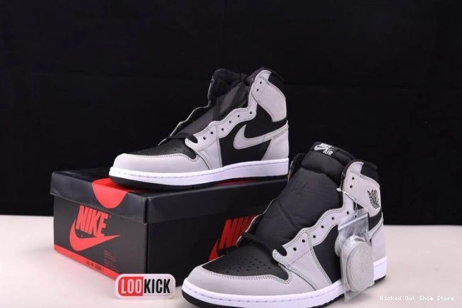 Kick Theory High Smoke Black Air Jordan 1 White Retro 555088-035 Grey Light 0707